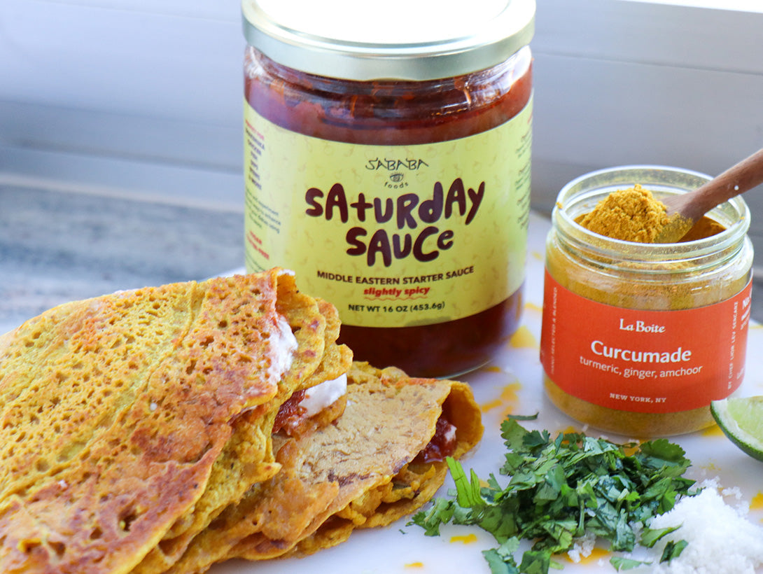 Saturday Sauce Red Lentil Crepes