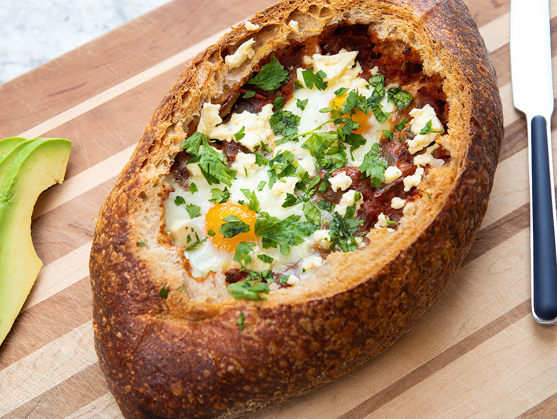 Shakshuka Bread Bowl