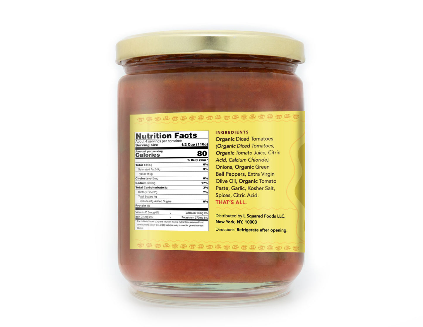 Sababa Foods Saturday Sauce (Mild)- 16 oz.