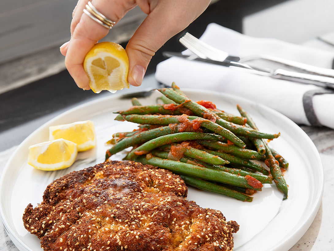 Saturday Sauce Green Beans & Schnitzel