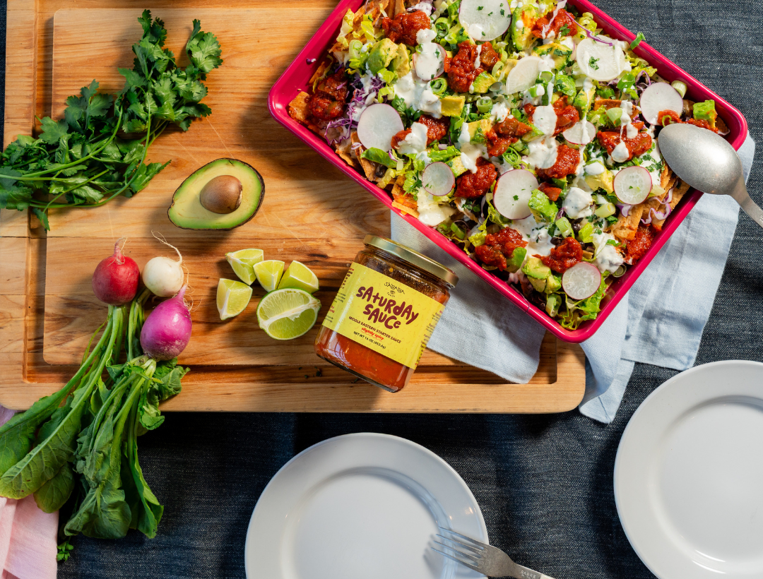 Sheet Pan Vegetarian Nachos