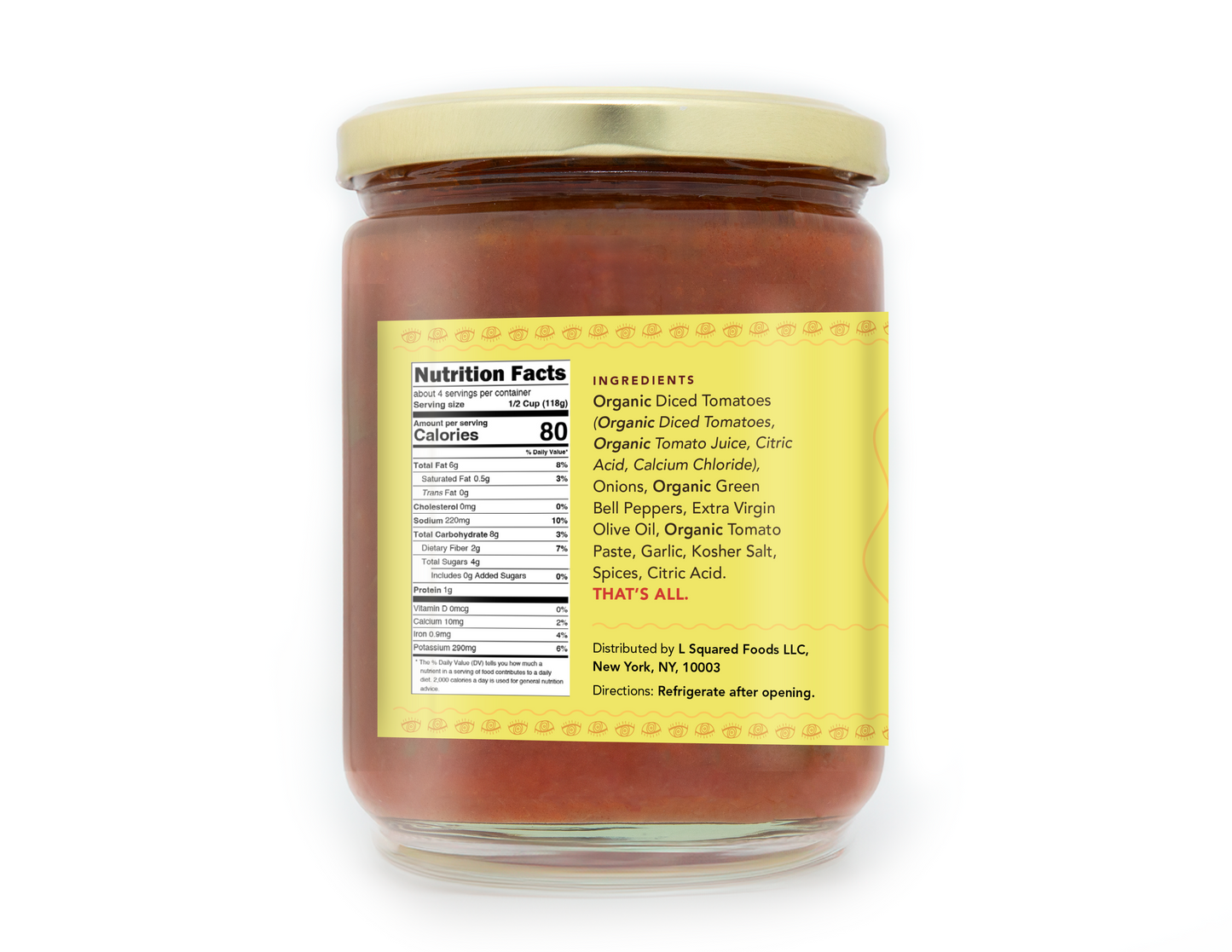 Sababa Foods Saturday Sauce (Mild)- 16 oz.